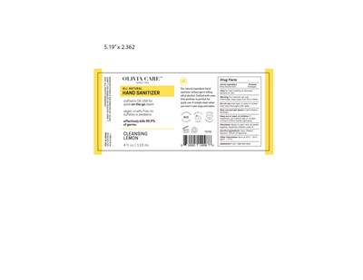 Hand Sanitizer Label Yellow 118ml (Hand Sanitizer Label Lem)